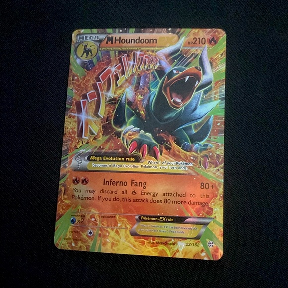 Pokemon Other - Pokémon Card - Mega Houndoom EX - 22/162 - 2015 - LP
